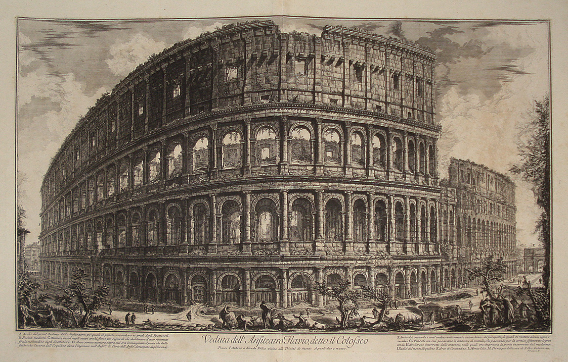 Veduta dell'Anfiteatro Flavio detto il Colosseo - Giovanni Battista Piranesi