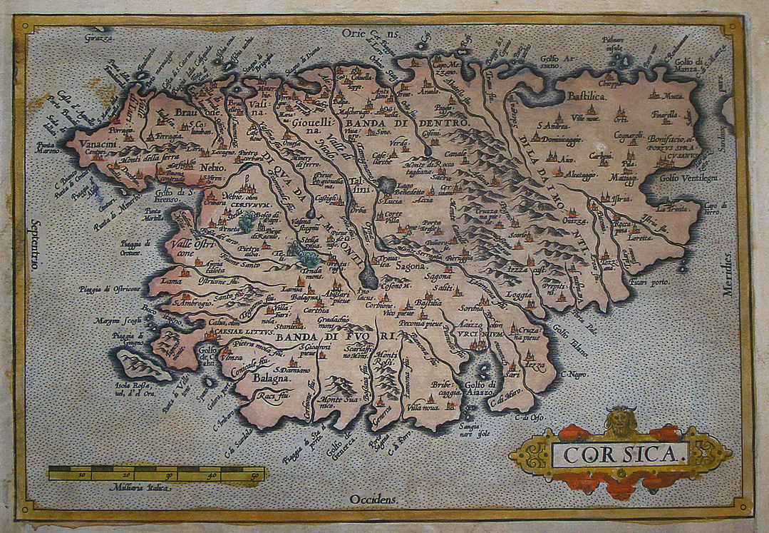 Corsica - Abraham Ortelius