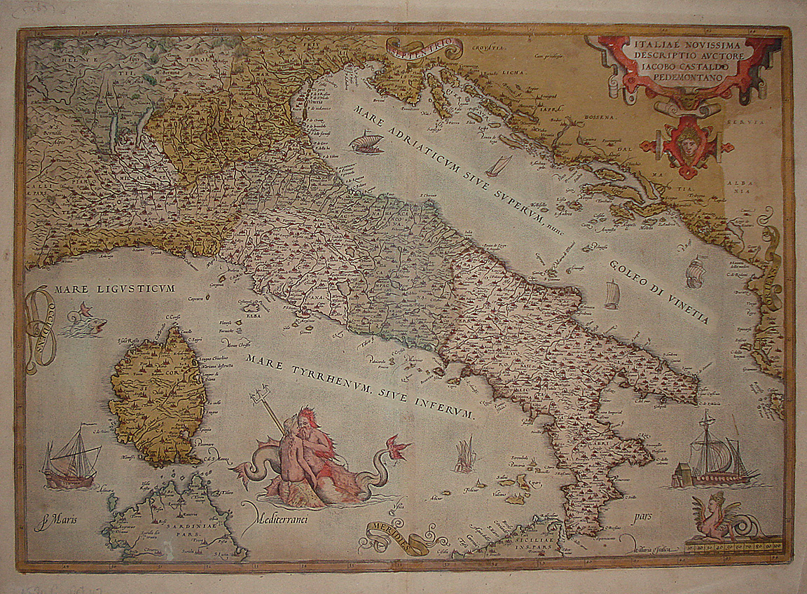 Italiae Novissima descriptio - Abraham Ortelius