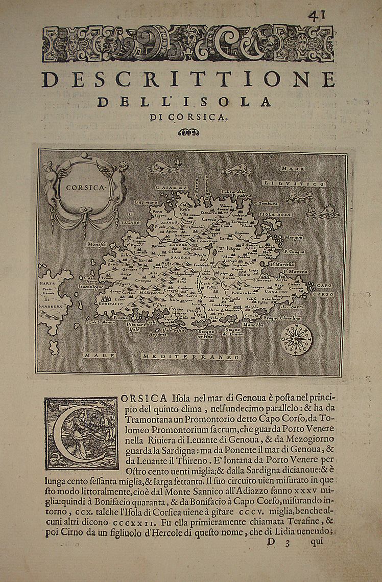 Descrittione dell'isola di Corsica - Tommaso Porcacchi - Girolamo Porro