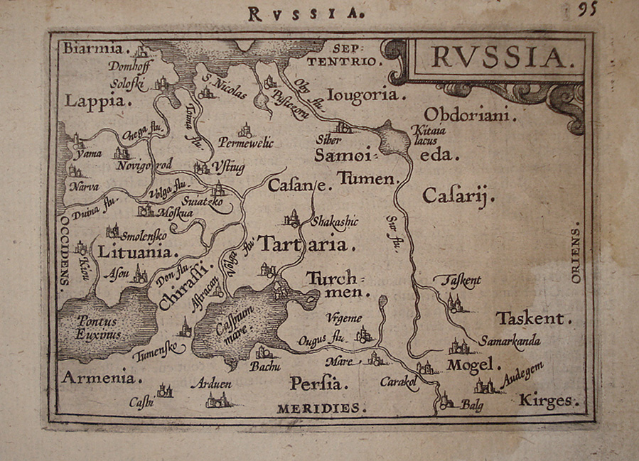 Russia - Abraham Ortelius - Philippe Galle