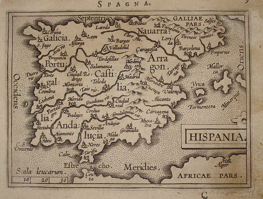 Spagna - Abraham Ortelius - Philippe Galle