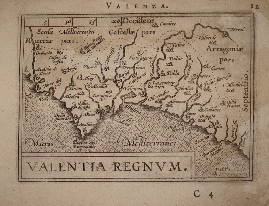 Valencia - Abraham Ortelius - Philippe Galle