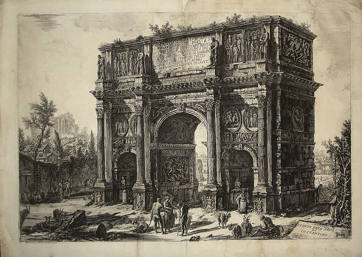 Veduta dell'Arco di Costantino - Giovanni Battista Piranesi
