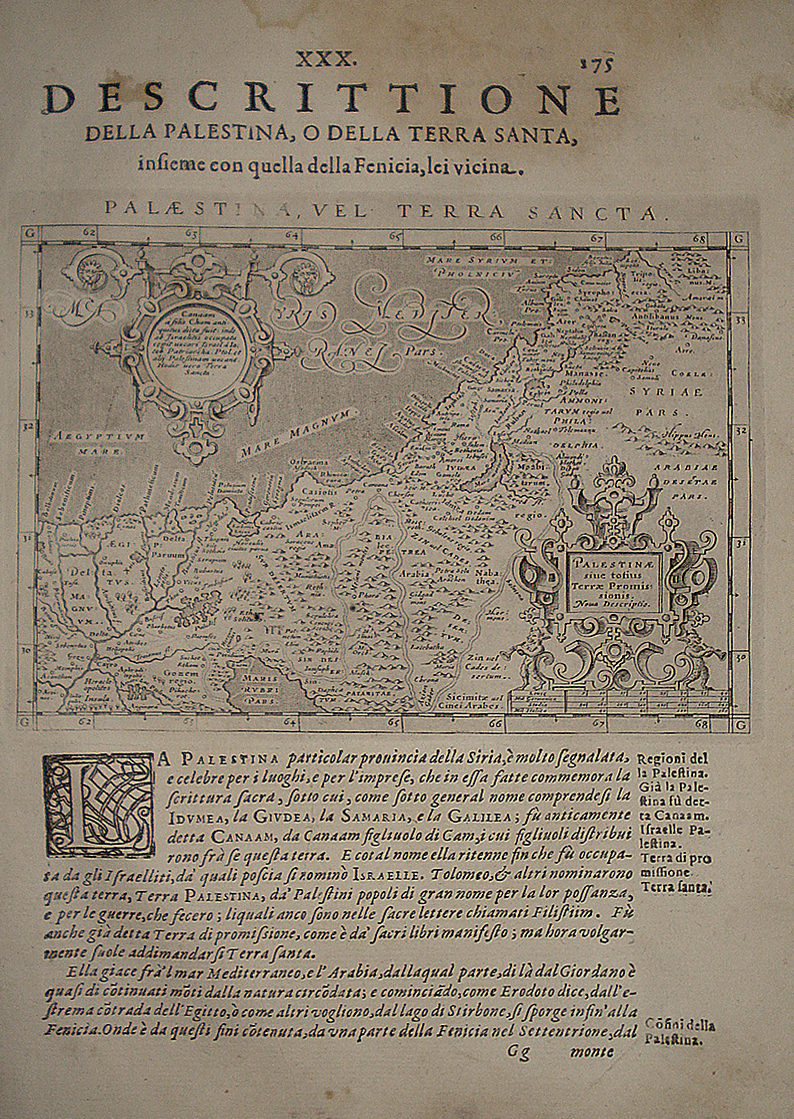 Palaestina, vel Terra Sancta - Giovanni Antonio Magini