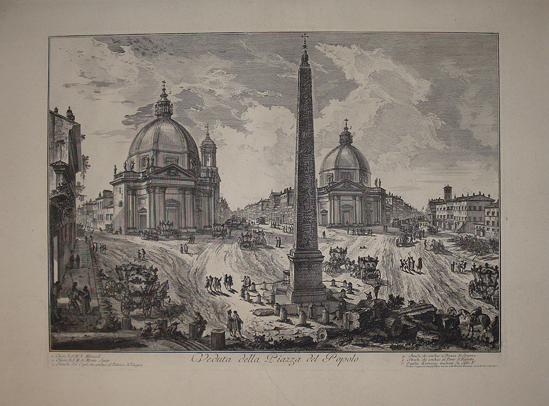 Veduta della Piazza del Popolo - Giovanni Battista Piranesi