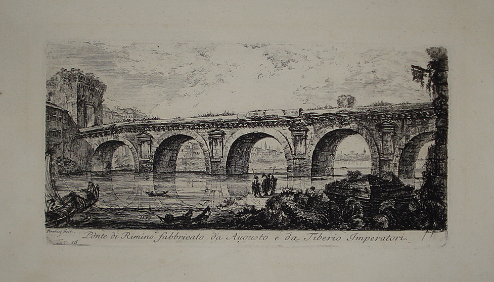 Ponte di Rimino fabbricato da Augusto e da Tiberio Imperatori - Giovanni Battista Piranesi