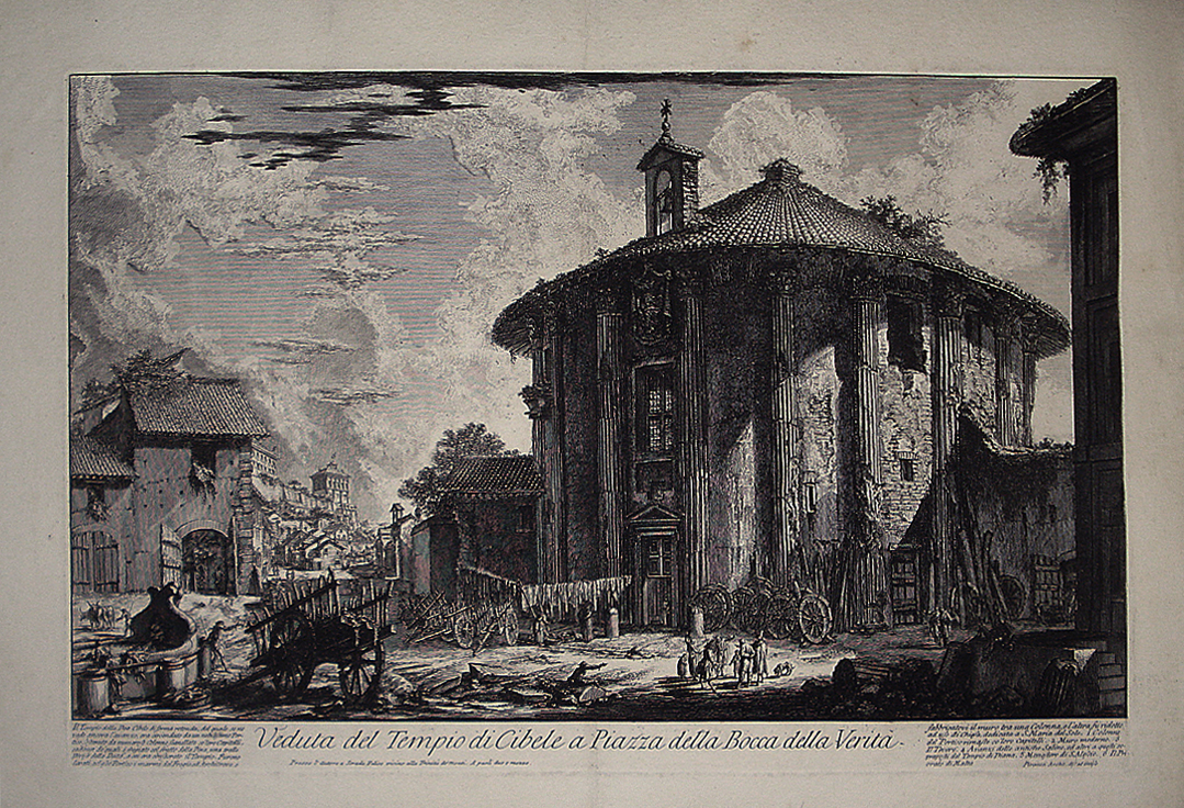 Veduta del Tempio di Cibele a Piazza Bocca della Verità - Giovanni Battista Piranesi
