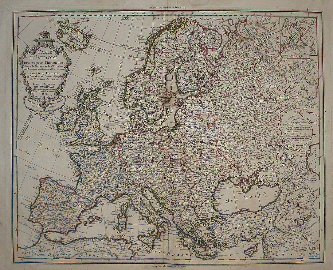 Carte d'Europe - Guillaume Delisle