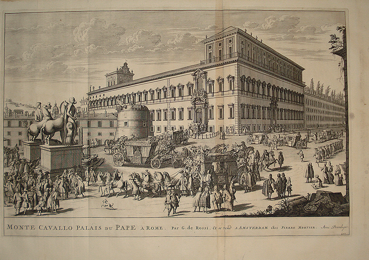 Monte Cavallo Palais du Pape a Rome - Pierre Mortier