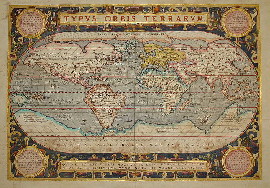 Typus Orbis Terrarum (mappamondo) - Abraham Ortelius