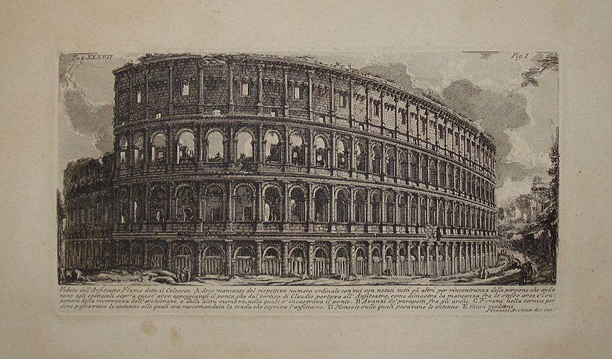 Veduta dell'Anfiteatro Flavio detto il Colosseo - Giovan Battista Piranesi