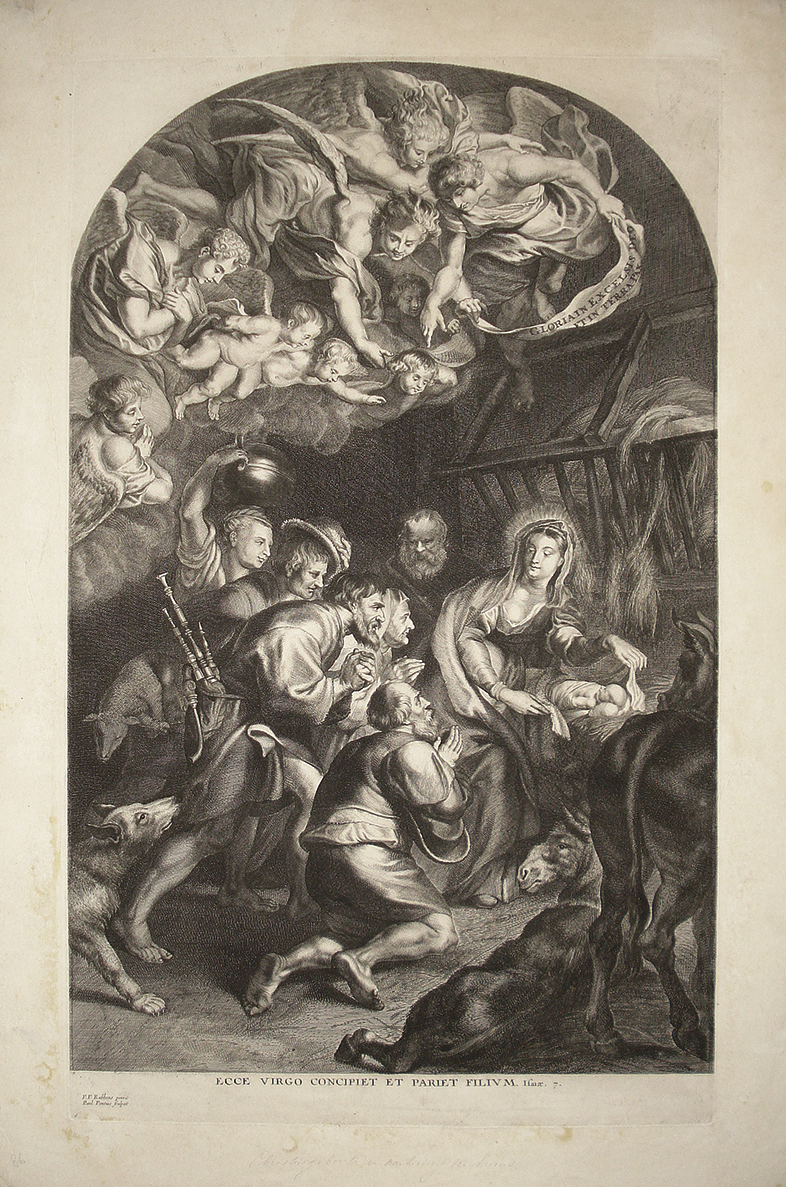 Adorazione dei Pastori (Natività) - Paulus Pontius - Pieter Paul Rubens