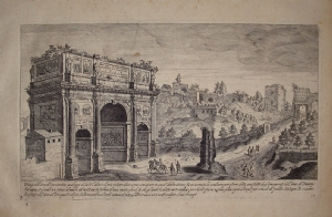 Vestigi dell'Arco di Costantino.. - Aegidius Sadeler - Etienne Duperac