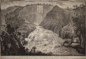 La Veduta della meravigliosa Cascata del fiume Velino - Giuseppe Vasi