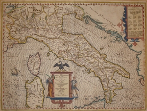 Italia Antiqua - Jodocus Hondius - Philipp Cluverius