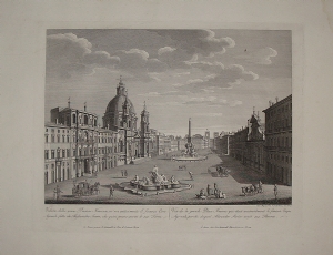 Veduta della gran Piazza Navona - Pietro Parboni - Giovanni Acquaroni