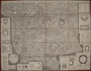 Pianta Topografica della città di Roma dell'anno 1823 - Pietro Ruga