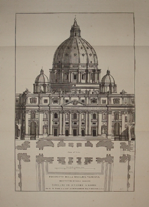 Prospetto della Basilica Vaticana - Giovanni Giacomo De Rossi - Rutgert Alberts