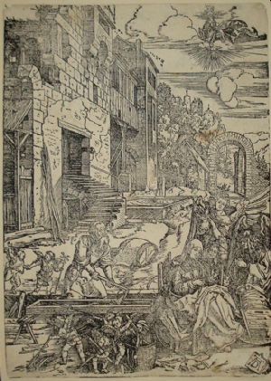 Riposo durante la fuga in Egitto (Vita della Vergine) - Albrecht Durer