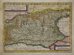 Italia Gallica sive Gallia Cisalpina - Peter Van Den Keere - Cluver