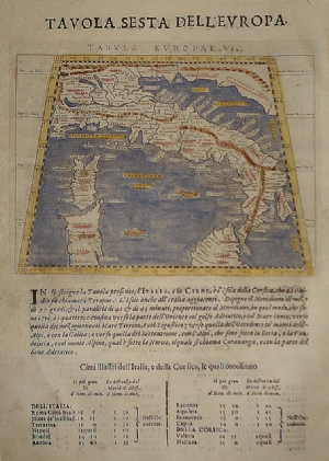 Tabula Europae VI - Giovanni Antonio Magini