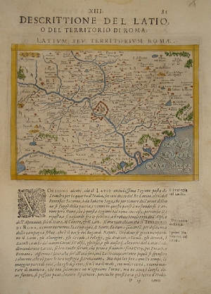 Latium seu territorium Romae - Giovanni Antonio Magini