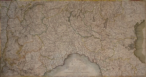 Carte Routiere du Theatre de la Guerre dans la partie septentrionale de l'Italie - Hubert Jaillot