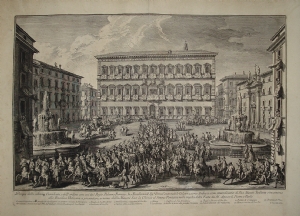 Pompa della solenne Cavalcata e dell'ordine con cui dal Regio Palazzo Farnese... - Giuseppe Vasi