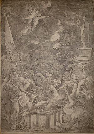 Il Martirio di San Lorenzo - Cornelius Cort - Tiziano