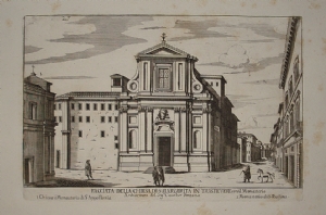 Facciata della Chiesa di S. Margerita in Trastevere - Matteo Gregorio De Rossi