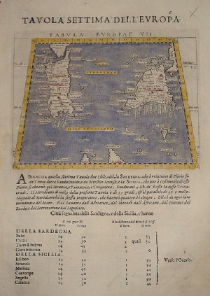 Tabula Europae VII - Giovanni Antonio Magini