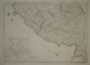 Regionum Italiae Mediarum Tabula Geographica - Guillaume Delisle