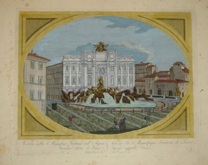 Veduta della Magnifica Fontana dell'Acqua Vergine detta di Trevi - Giovanni Battista Cipriani