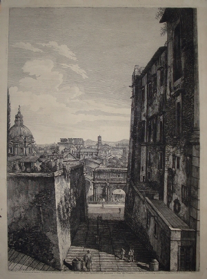 Veduta del Clivio Capitolino - Luigi Rossini