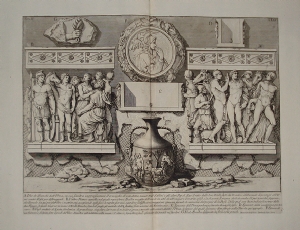 Urna in marmo raffigurante Romolo e Ersilia - Giovanni Battista Piranesi