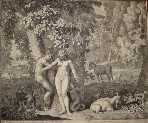 Adamo ed Eva si scoprono nudi - Pieter Schenk