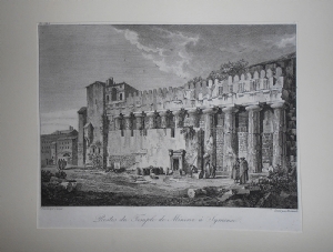 Resti del Tempio di Minerva a Siracusa - Abbè de Saint-Non