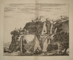 Cascata del Teverone a Tivoli più bassa della Grande - Pierre Mortier - Joan Blaeu