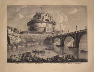 Ponte e Castel S. Angelo - Francesco Morelli