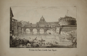 Veduta del Ponte e Castello Sant'Angelo - Friedrich - Piranesi