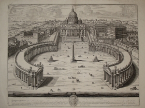 Piazza e Basilica di San Pietro in Vaticano - G.B. Falda