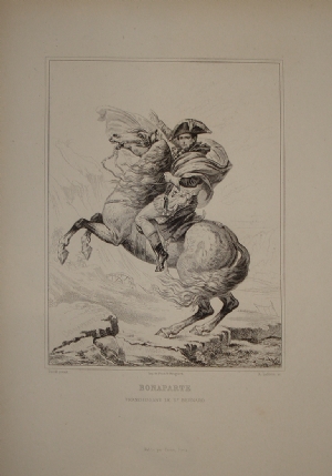 Napoleone super le Alpi al Gran San Bernardo - Lefevre - David
