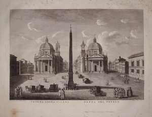Veduta di Piazza del Popolo - Pietro Ruga