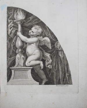 Angioletto con candelabro - Francesco Bartolozzi - Domenichino - Niccolò Vanni