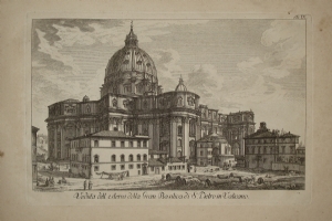 Veduta dell'esterno della Gran Basilica di S. Pietro in Vaticano - Friedrich - Piranesi