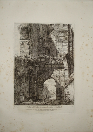 Veduta dell'Arco dei Consoli Silano e Dolabella - Luigi Rossini